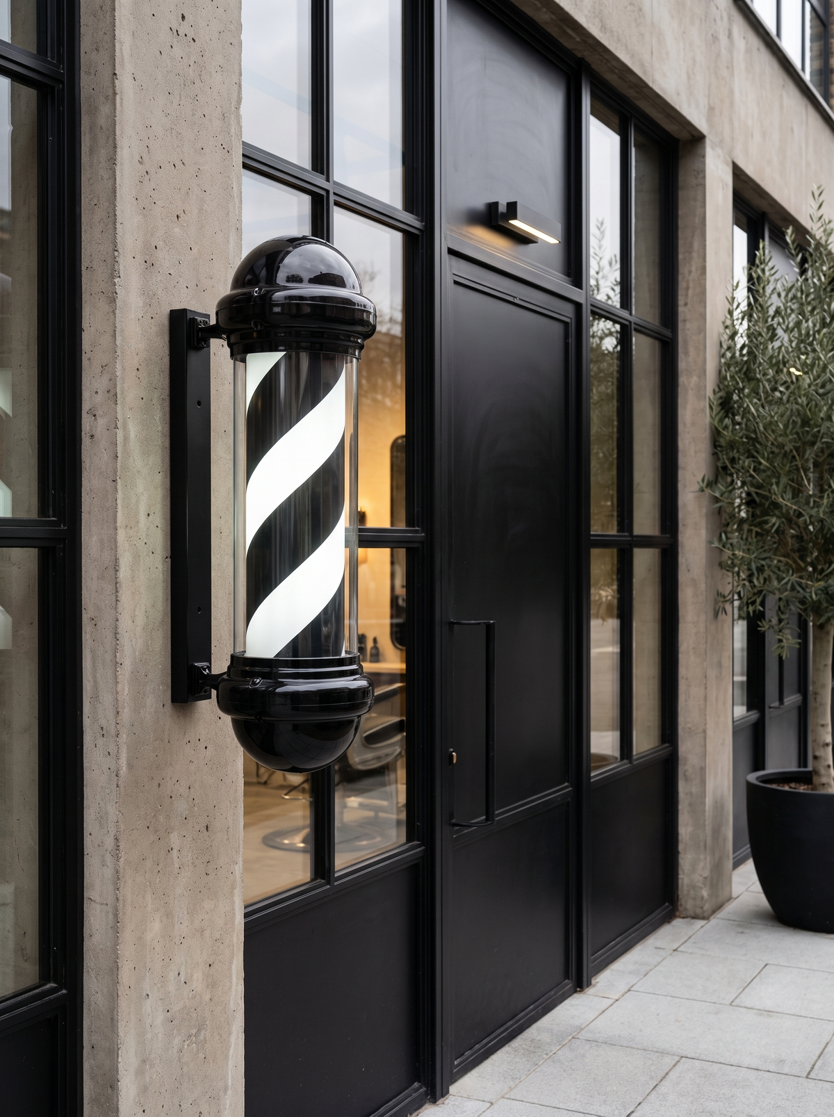 Barber Pole Bifull · Negro o Dorado