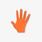 Guantes de Nitrilo Naranja/Verde Talla L · 100 Uds · Level 3