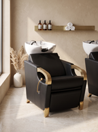 Lavacabezas Gold en una barbería