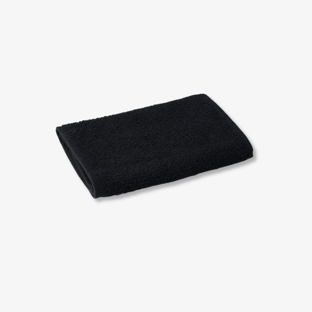 Toalla Barbería 20x65 Negra 100% Algodón
