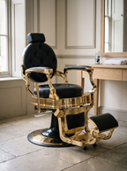 Sillón de Barbero Olimpo 2024 en una barbería
