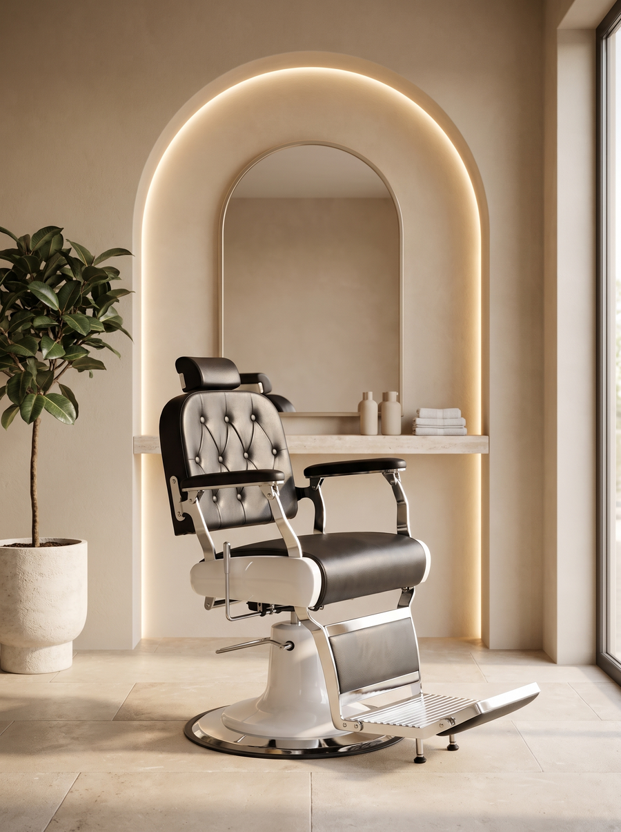 Sillón de Barbero Floyd · Negro