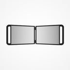 Espejo plegable JRL Vista Duo negro abierto con doble panel